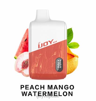 iJOY Vape UK BRNB191 - iJOY Bar IC8000 Disposable Peach Mango Watermelon