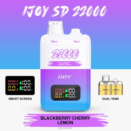 iJOY Price BRNB147 - iJOY SD 22000 Disposable Blackberry Cherry Lemon
