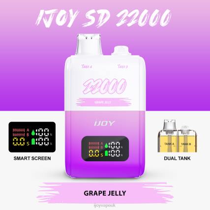 iJOY Vape Disposable BRNB153 - iJOY SD 22000 Disposable Grape Jelly