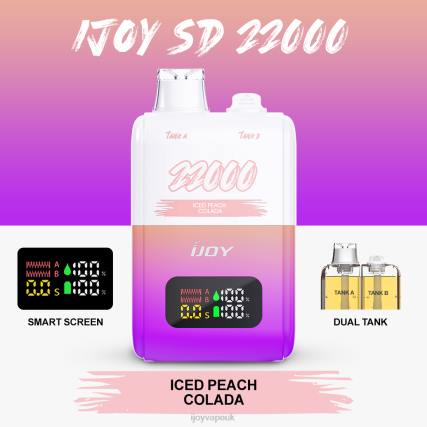 iJOY Vape Review BRNB155 - iJOY SD 22000 Disposable Iced Peach Colada