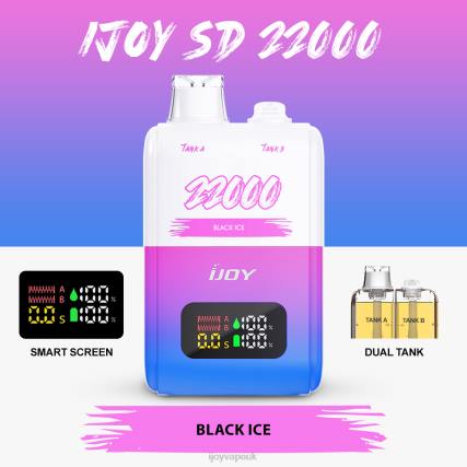 iJOY Vapes For Sale BRNB148 - iJOY SD 22000 Disposable Black Ice