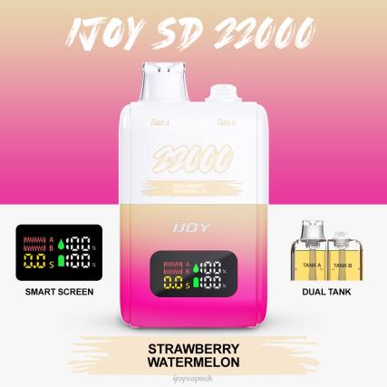 iJOY Vapes For Sale BRNB158 - iJOY SD 22000 Disposable Strawberry Watermelon